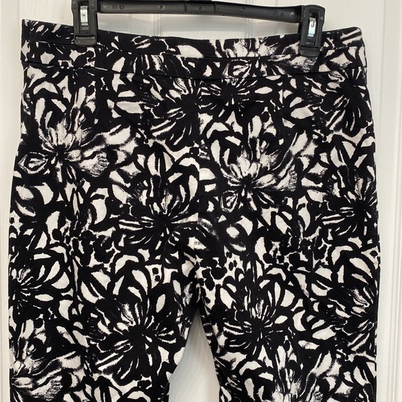 Emma James Stretch Capri Black White Size 10 - Picture 6 of 12